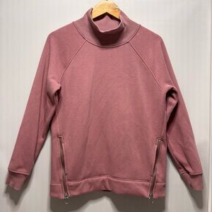 Athleta Cozy Karma Side Zip Pink Warm Zippers Women’s XS